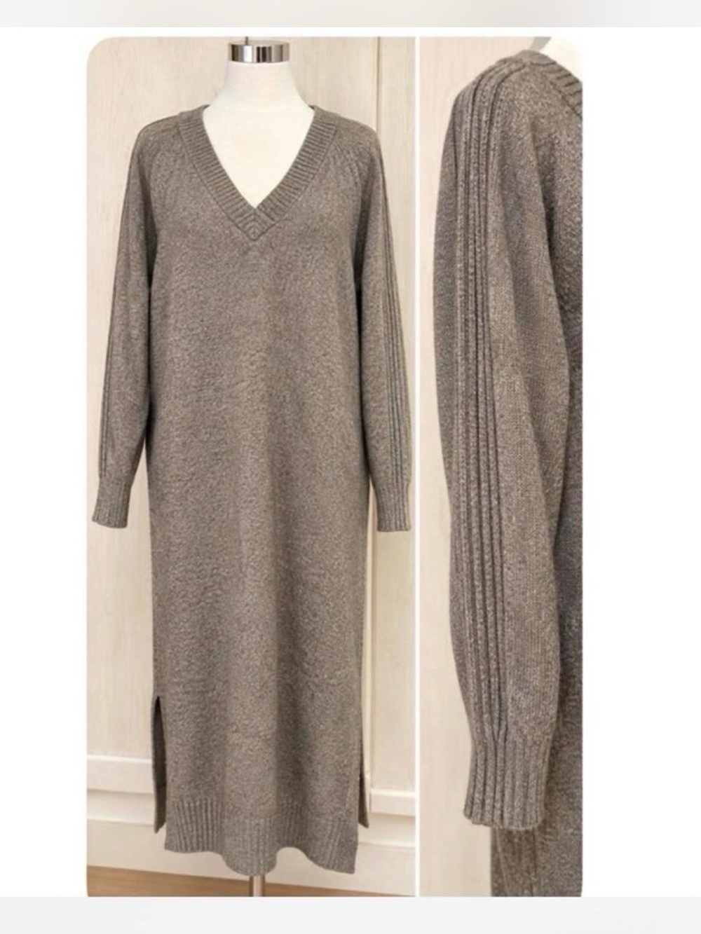 H&M Oversized Knit Sweater Dress – Size L